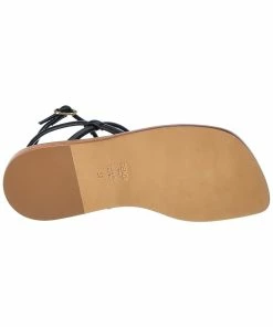 FENDI O'Lock Leather Sandal Women Flat Sandals -Fendi Sales Store 1313539231 RLLZ 4