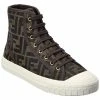 FENDI Domino FF Jacquard High-Top Sneaker Women Fashion Sneakers