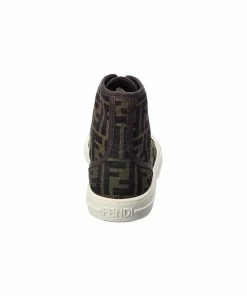 FENDI Domino FF Jacquard High-Top Sneaker Women Fashion Sneakers -Fendi Sales Store 1313548056 RLLZ 3